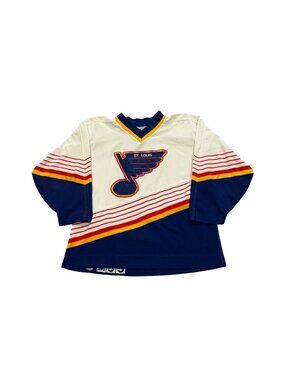 Vintage 90s CCM Center Ice St. Louis Blues Authentic NHL Hockey Jersey Men's 48